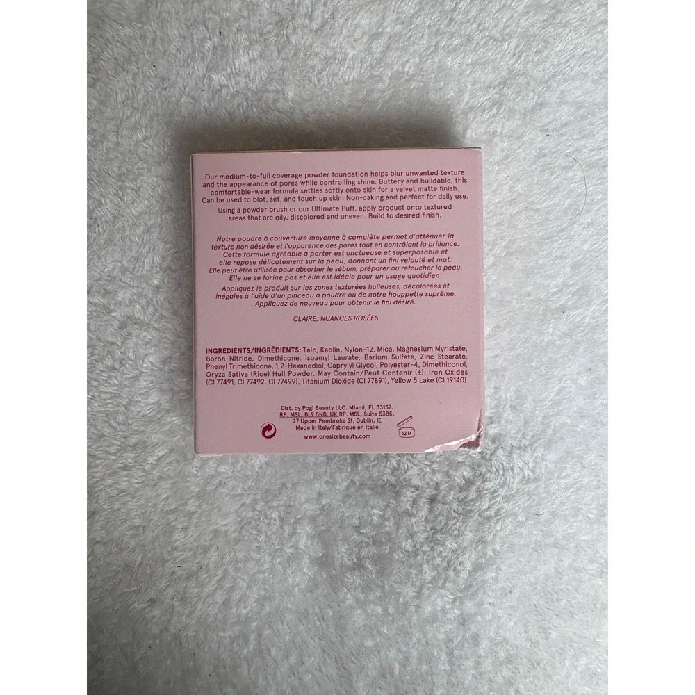 ONE/SIZE Turn Up The Base Versatile Powder Foundation Light 1 (R) 8g 0.28oz New